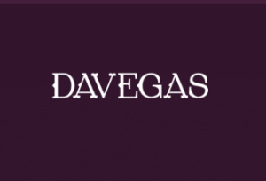 DaVegas white logo